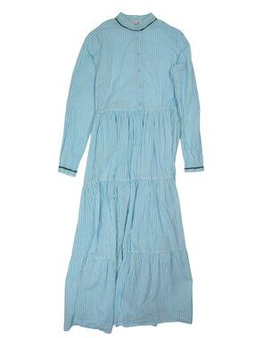 Maria de la Orden Ajaccio Dress in Blue Stripe